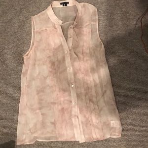 Theory Silk Sleeveless Blouse